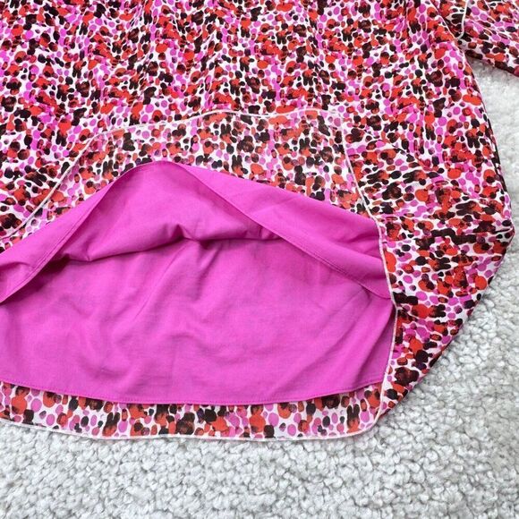Tuckernuck Anna Cate Pink Red Print Ruffle Sleeve Blouse - Picture 5 of 7
